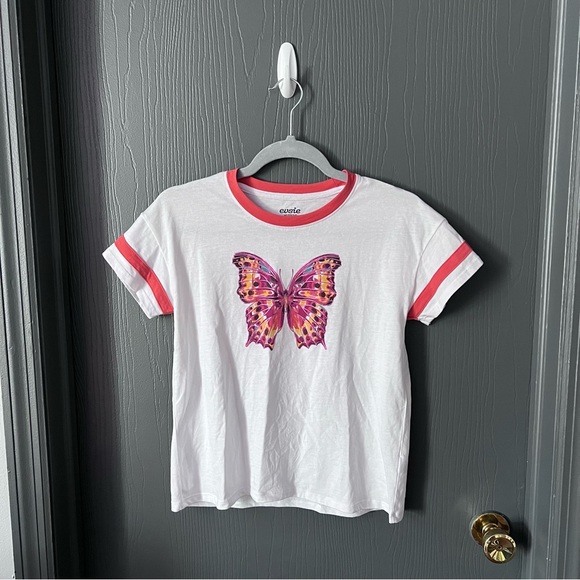 Evsie by Maurice’s— NWOT Butterfly Tee - Picture 1 of 5